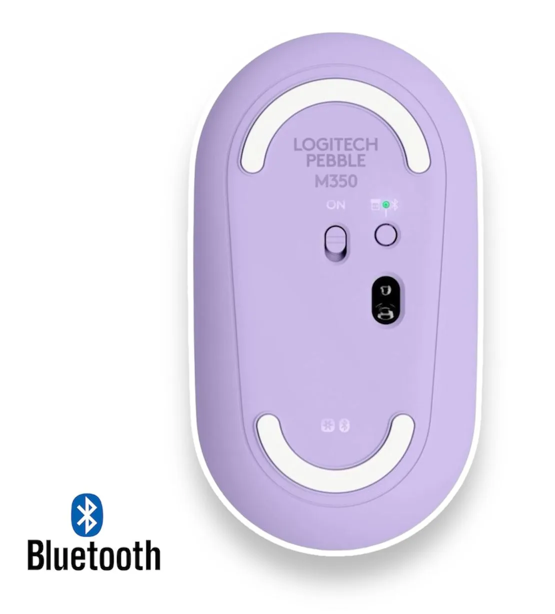 Mouse Logitech Pebble M350 Purpura Tecnología Bluetooth