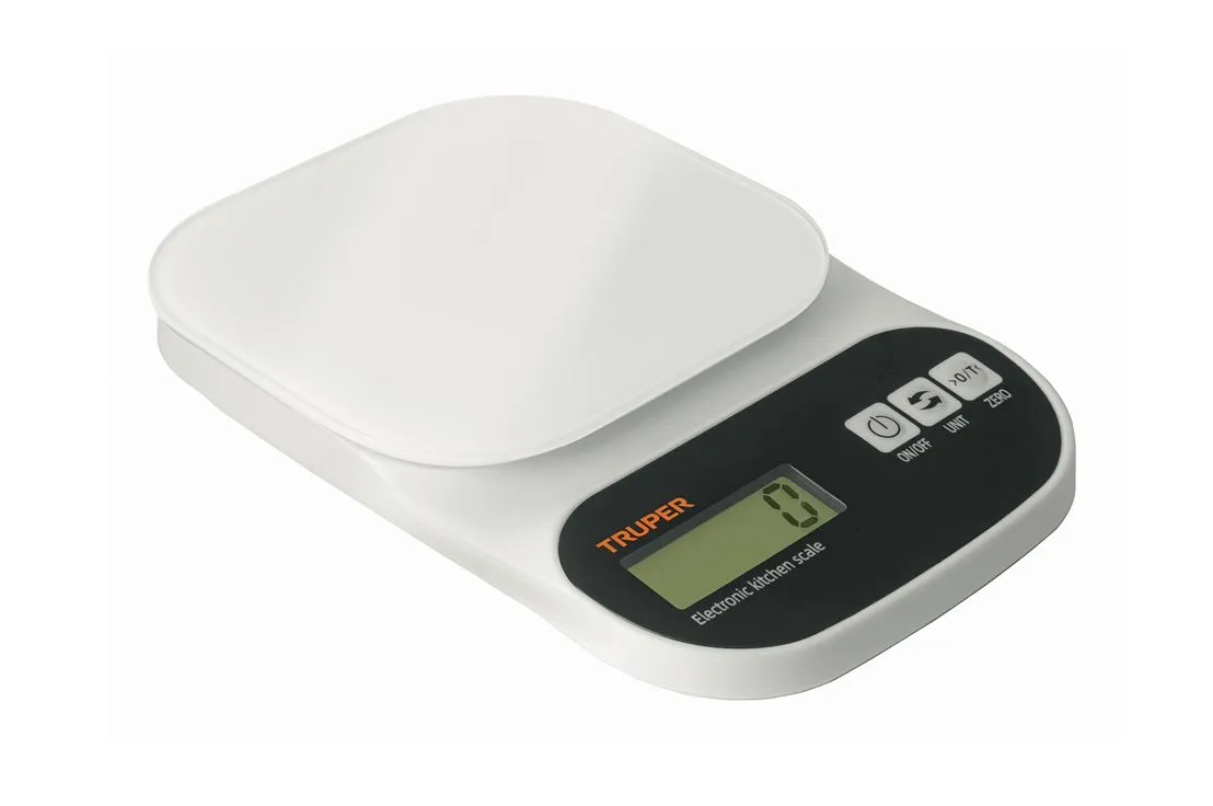 Báscula Digital Para Cocina Plato De ABS 5 kg Truper