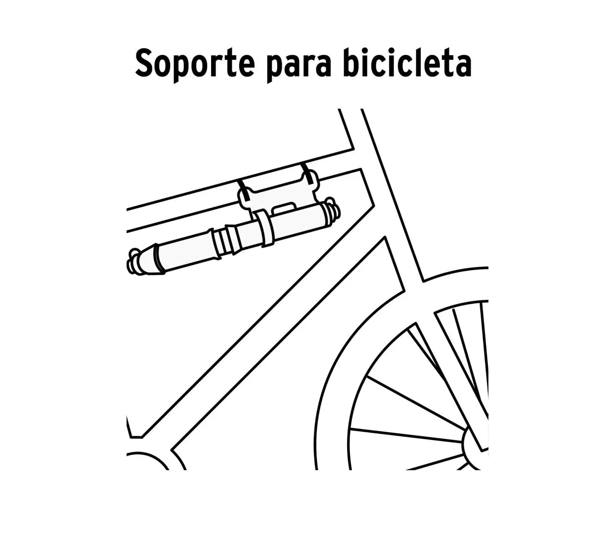 Mini Bomba Manual Para Bicicleta Tecnología Abatible De 75 PSI Truper