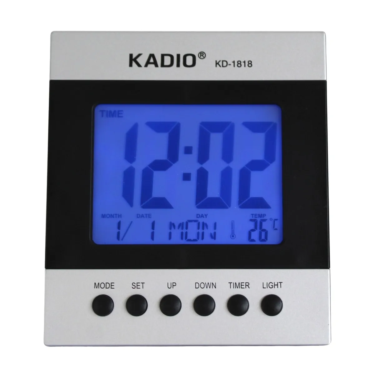 Reloj Alarma Digital Calendario Termómetro