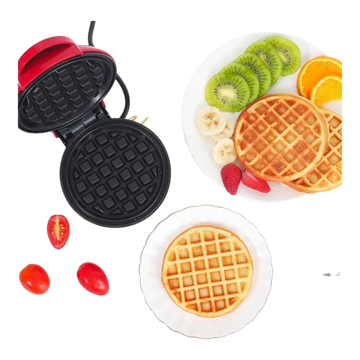 Desayuno Fácil Con Wafflera Compacta