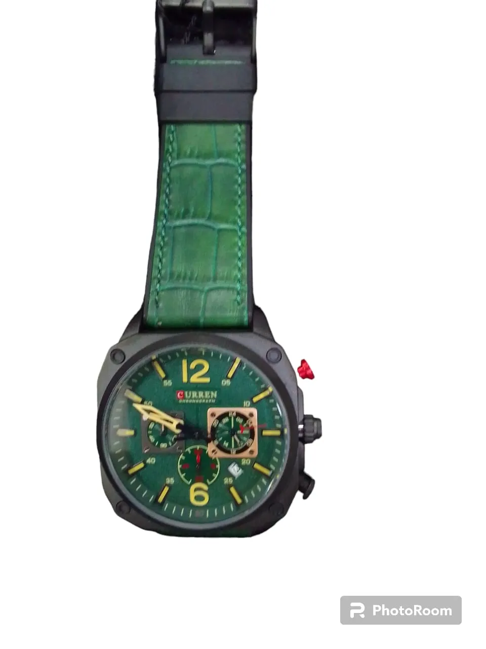 Reloj Curren Correa  Cuero Verde Caballero