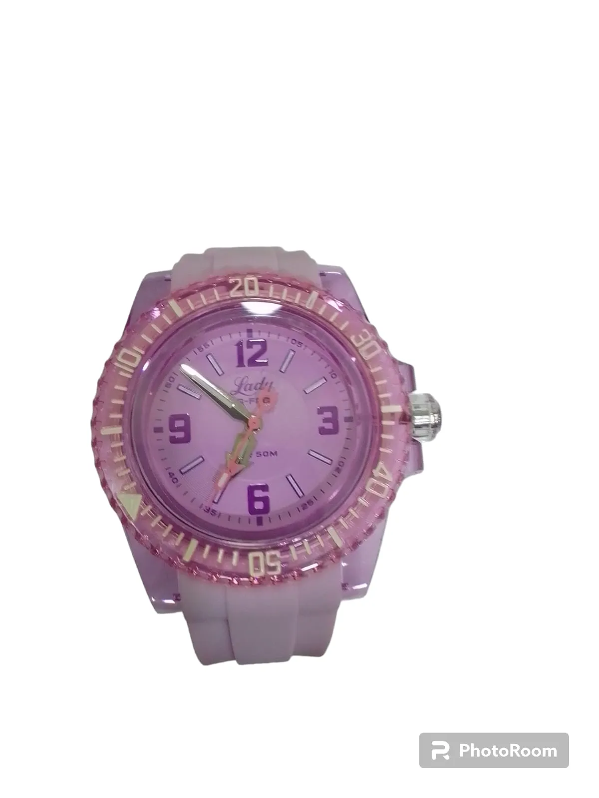 Reloj Lady G-Force Rosado Cristal Dama 