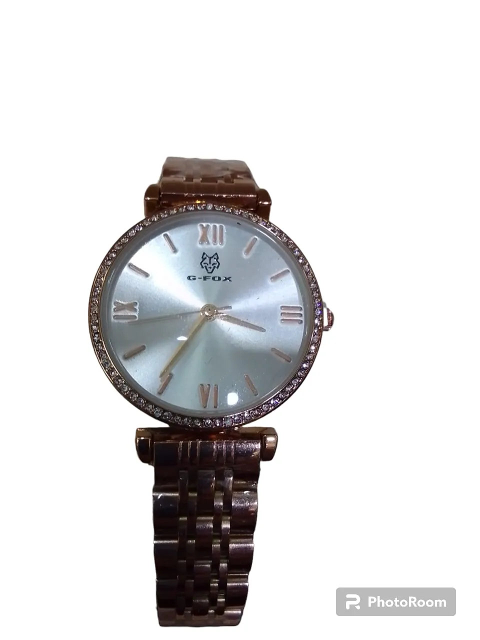 Reloj G-Fox Shakira Metalico Dorado Dama 