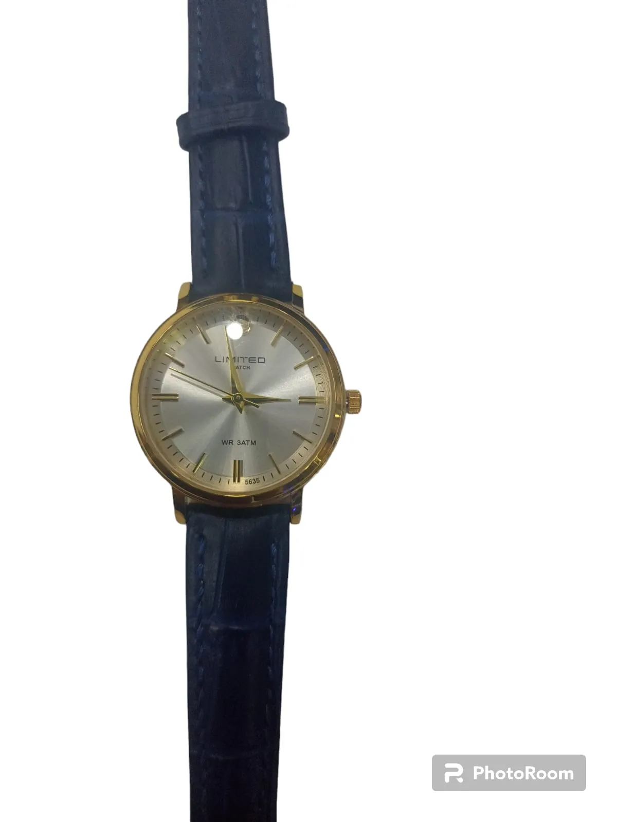 Reloj Limited Dama Correa Azul Cuero 