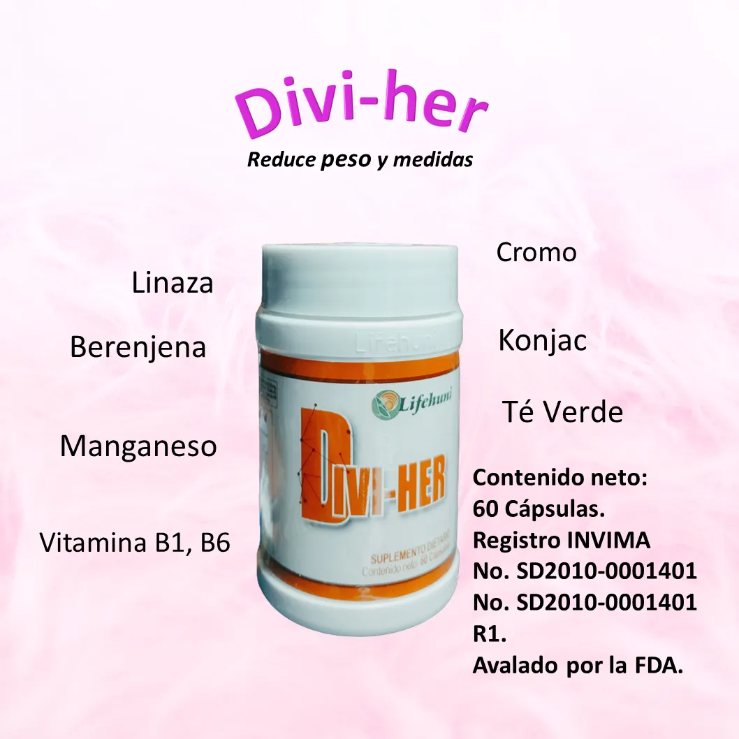 Divi-her + Maca-Life + Gel De Café El Trio Perfecto Para Reducir Peso Y Tonificar