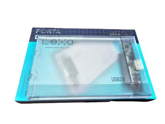 Porta Disco Duro USB 3.0 Transparente