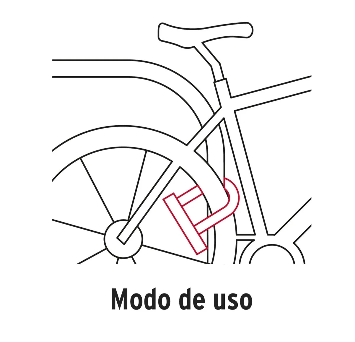 Candado Para Bicicleta Rígido Reforzado Tipo U 