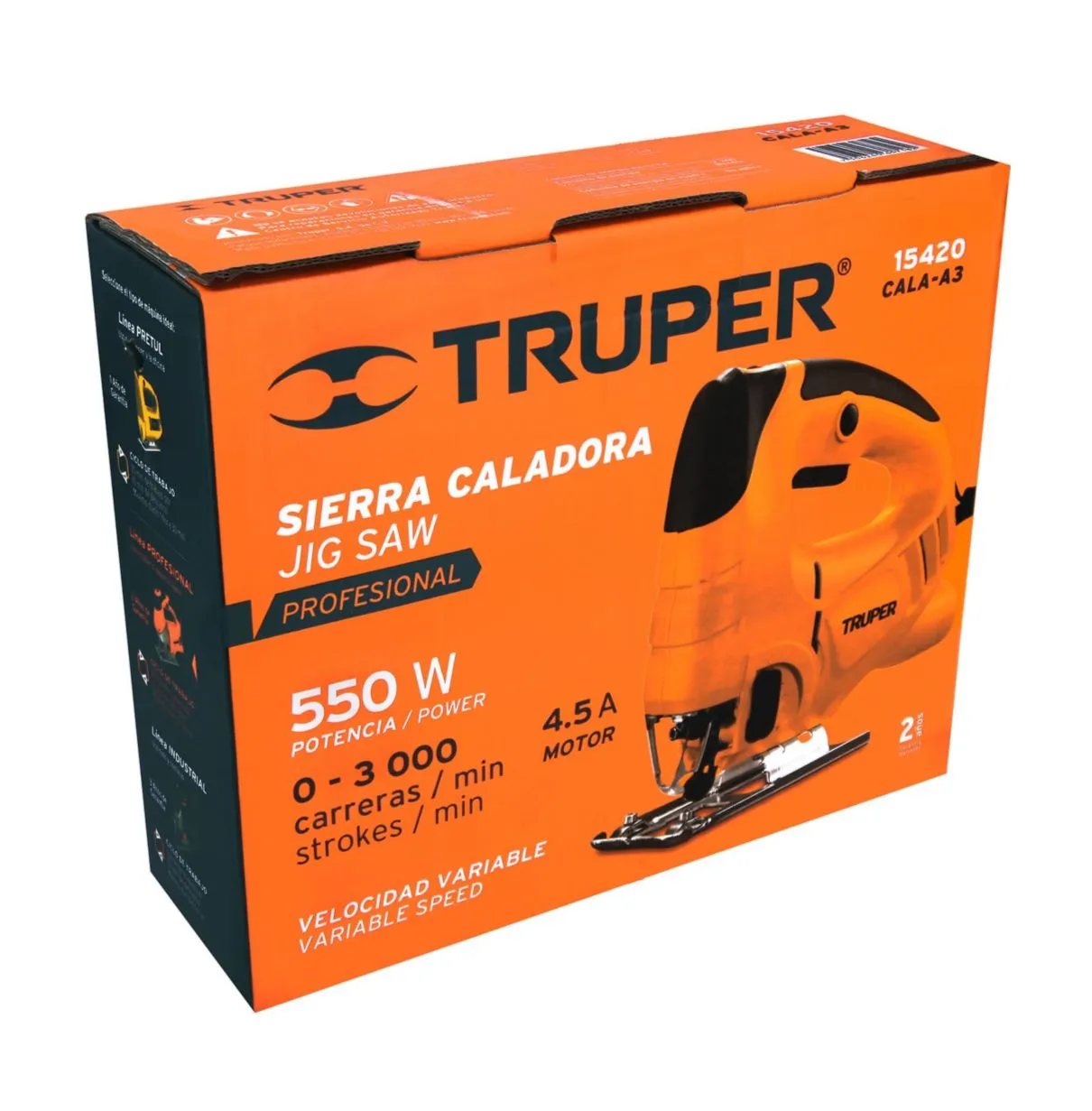 Sierra Caladora Profesional Eléctrica 550W Truper 