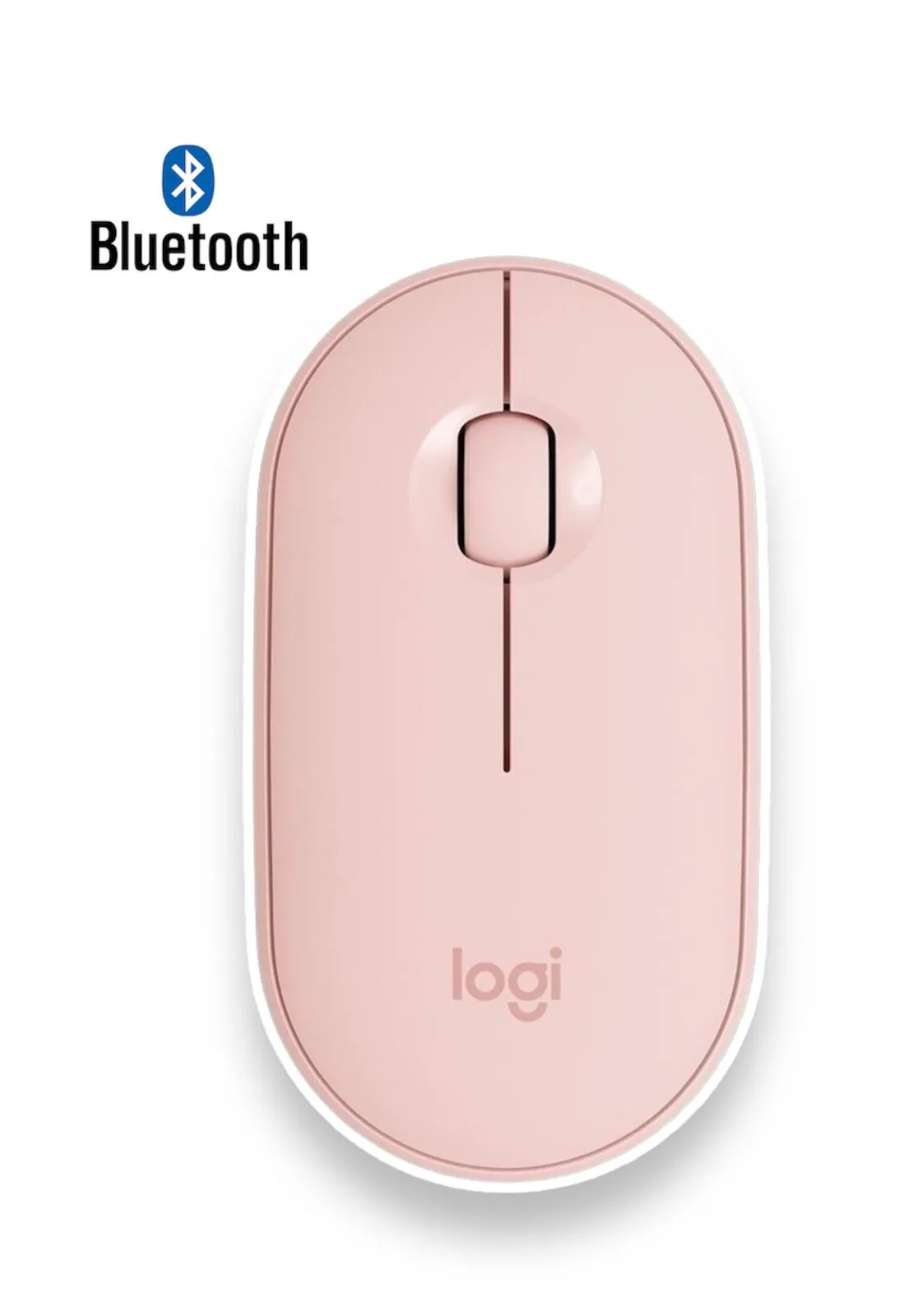 Mouse Logitech Pebble M350 Rosa Tecnología Bluetooth