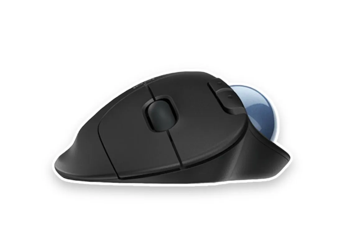 Mouse Trackball Inalámbrico Logitech Ergo M575 Negro