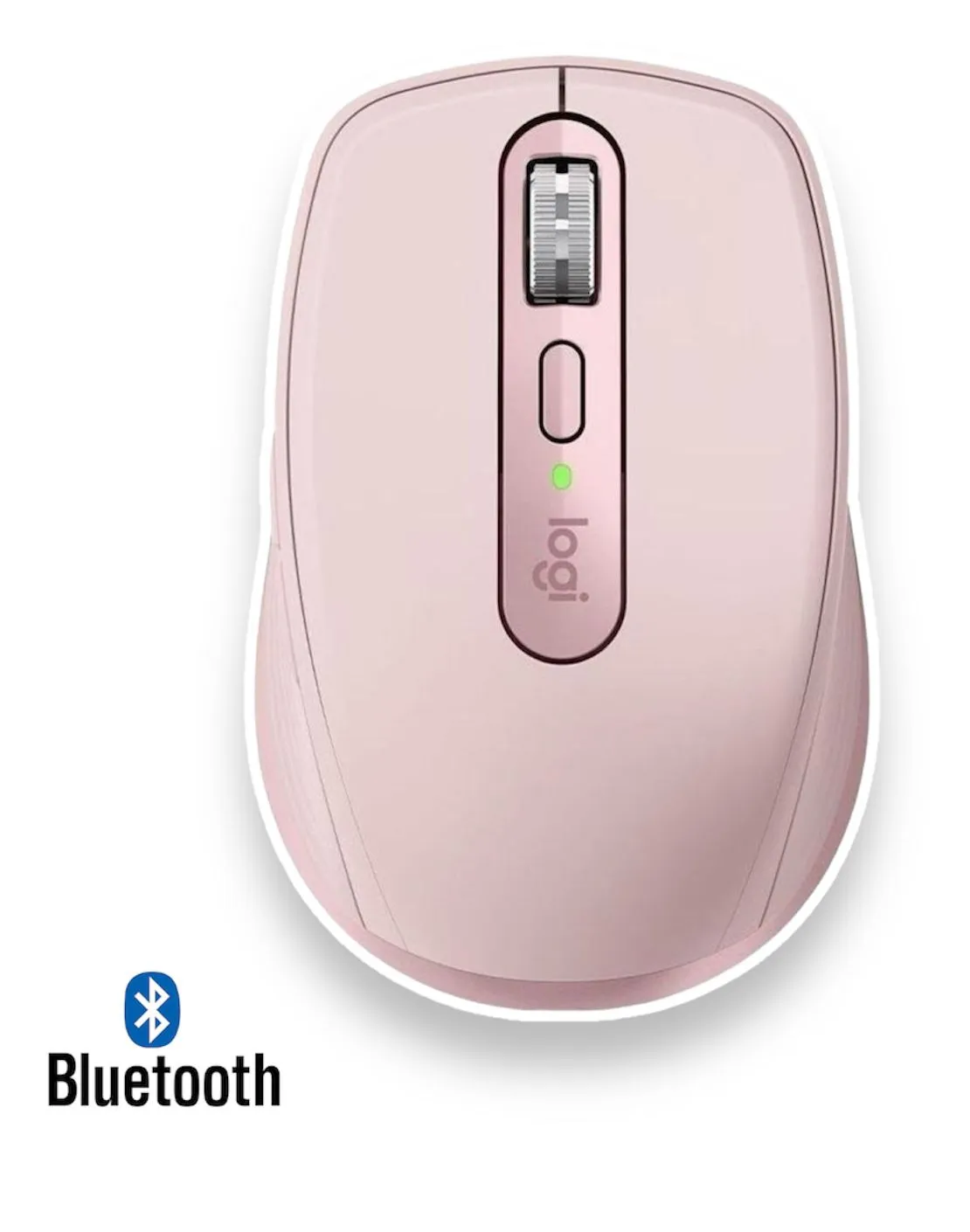 Mouse Anywhere Master Series MX 3 Logitech Tecnología Inalámbrica Bluetooth Recargable Rosa