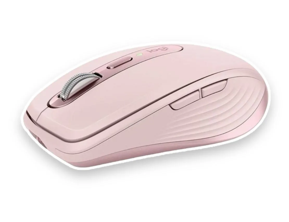 Mouse Anywhere Master Series MX 3 Logitech Tecnología Inalámbrica Bluetooth Recargable Rosa