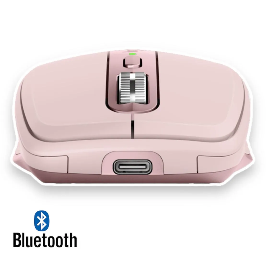 Mouse Anywhere Master Series MX 3 Logitech Tecnología Inalámbrica Bluetooth Recargable Rosa