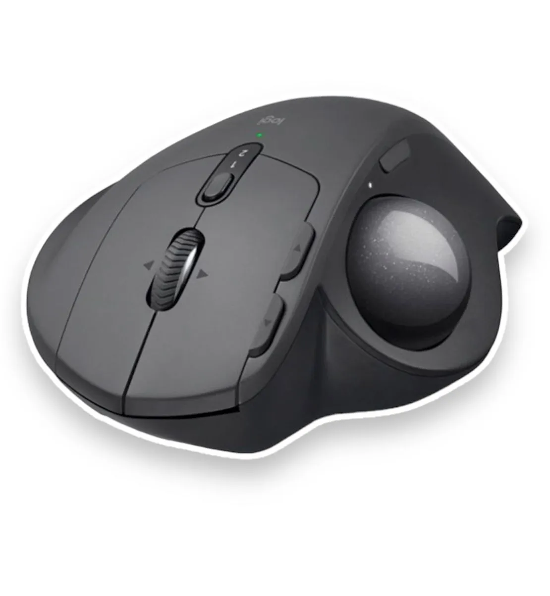 Mouse Gamer Trackball Ergo MX Logitech Inalámbrico Recargable Negro