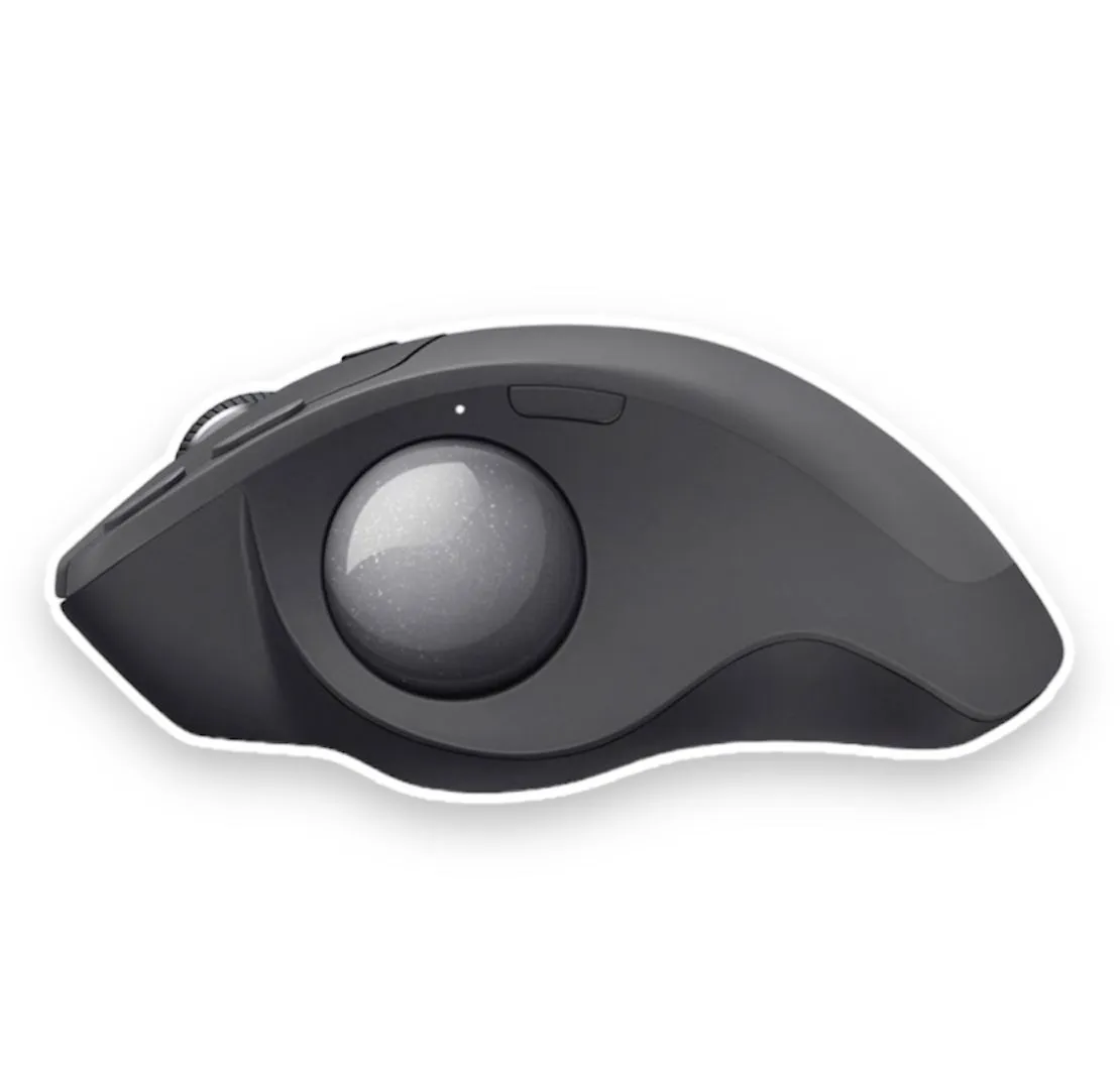 Mouse Gamer Trackball Ergo MX Logitech Inalámbrico Recargable Negro