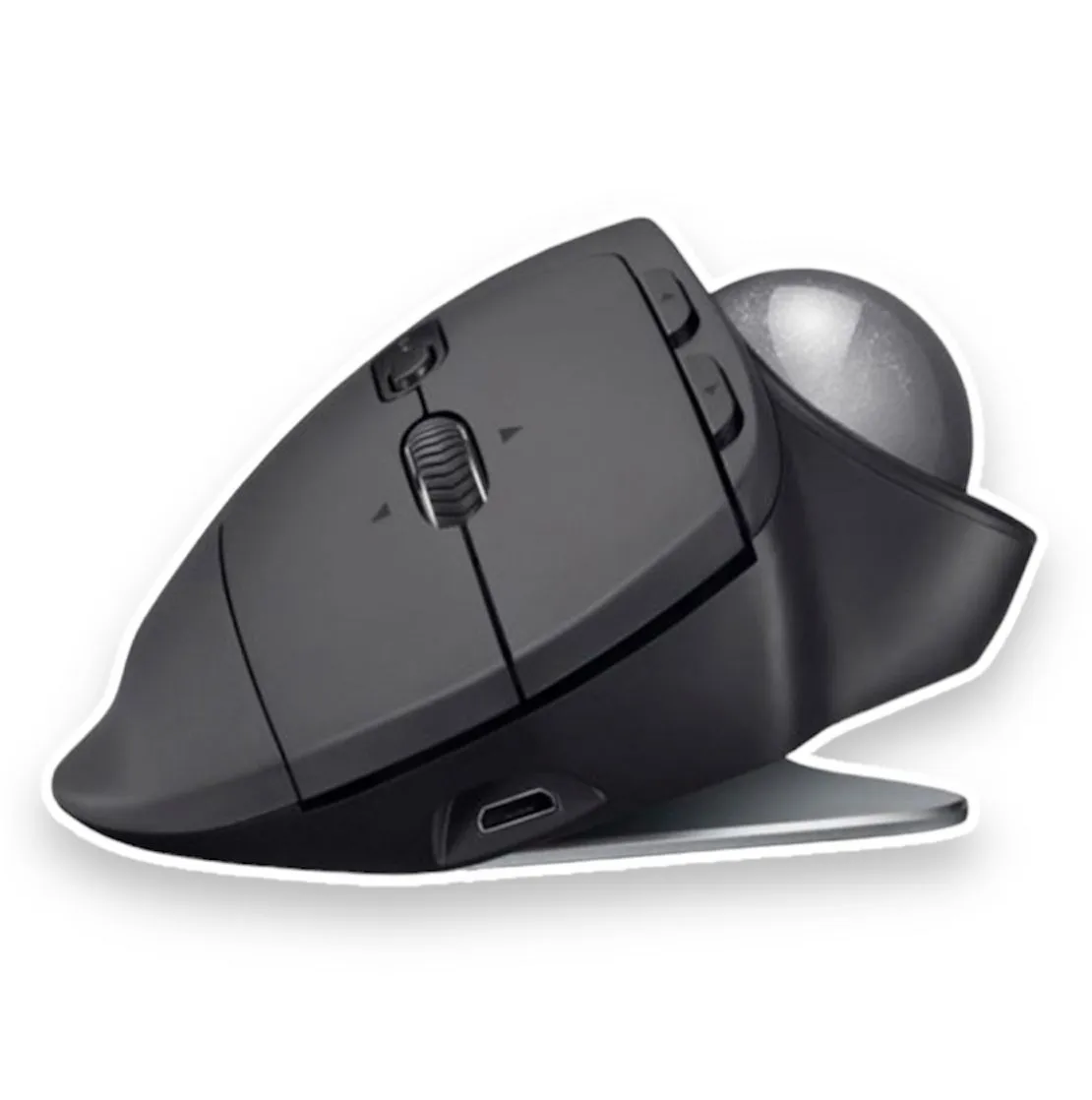 Mouse Gamer Trackball Ergo MX Logitech Inalámbrico Recargable Negro