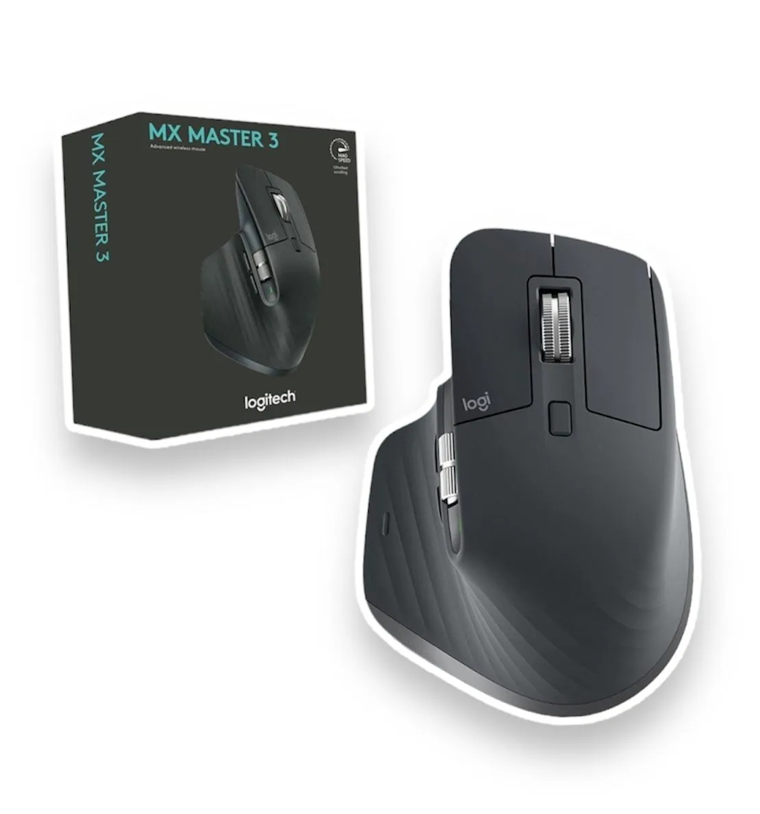 Mouse Series 3S MX Master Logitech Inalámbrico Recargable Multi-Dispositivo Grafito