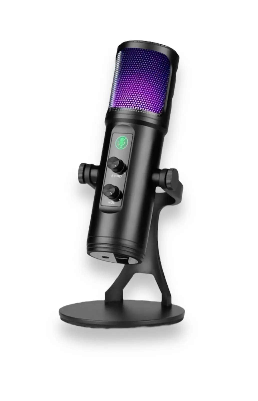 Micrófono Profesional Condensador Para Estudio Con Luz RGB Zx-776