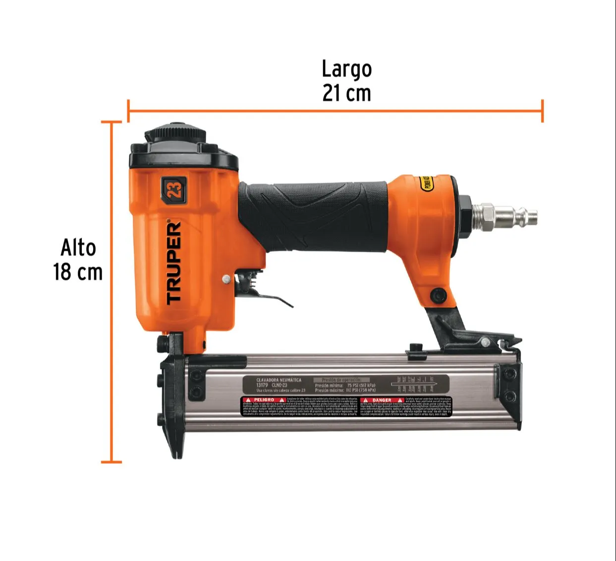 Clavadora Neumática Profesional Calibre 23 Truper