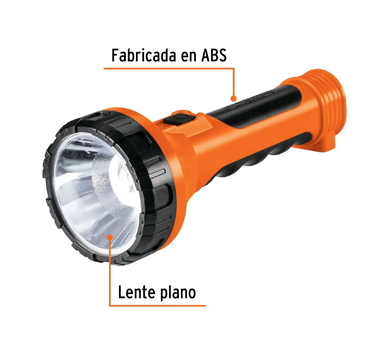 Linterna Plástica Recargable 1 LED 200 lm Truper