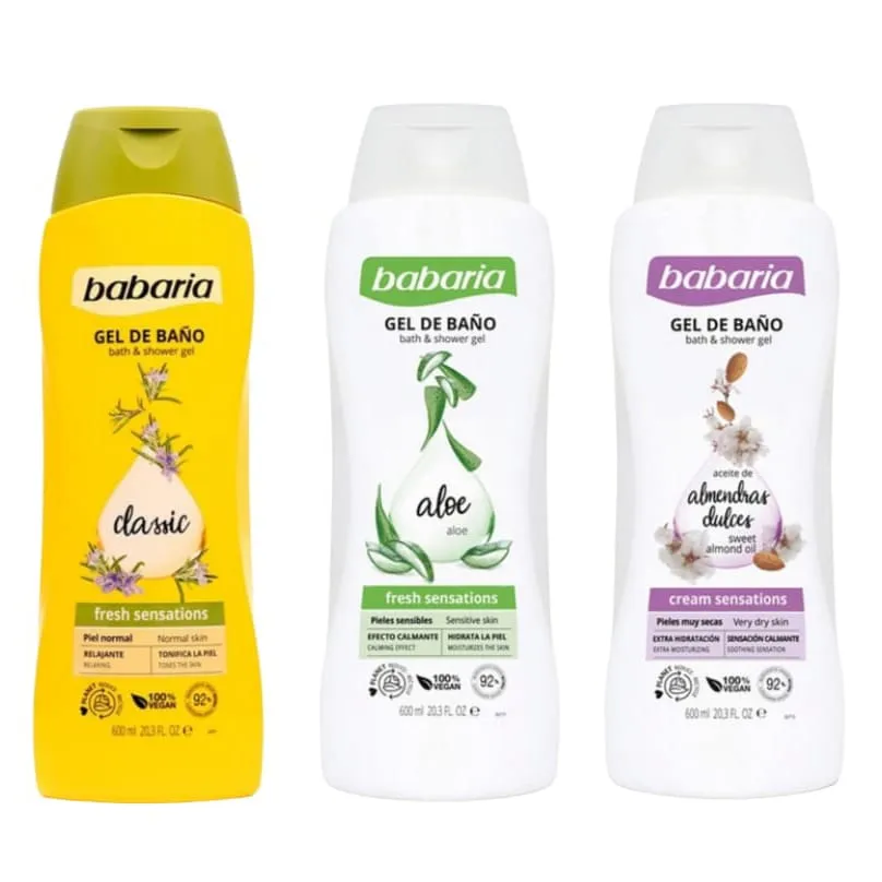 Gel De Baño Y Ducha Jabón BABARIA (600ml)