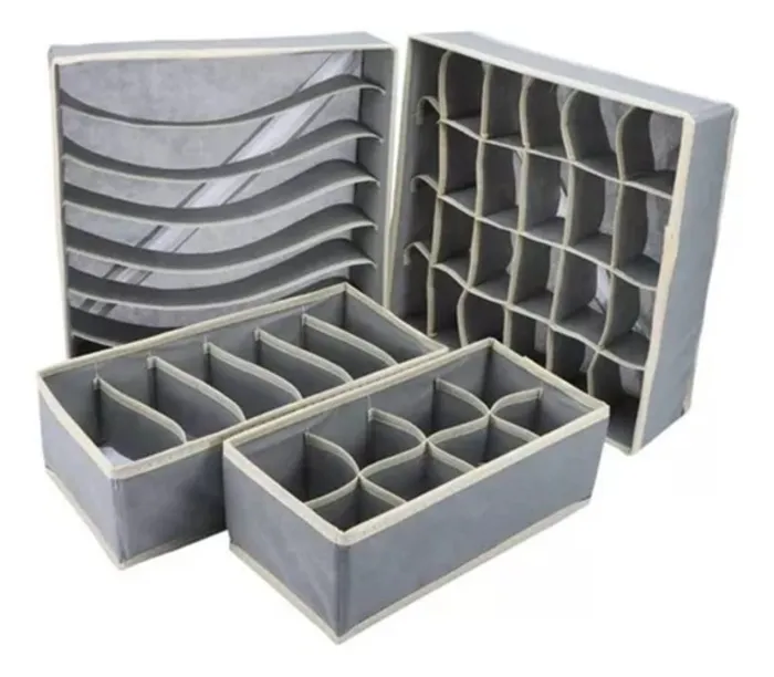 Organizador De Ropa Interior Y Medias Divisor Cajones Set X4