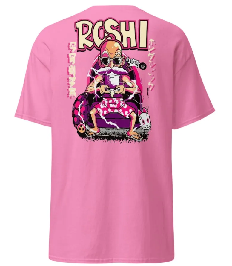 Camiseta Diseño Roshi Rosado
