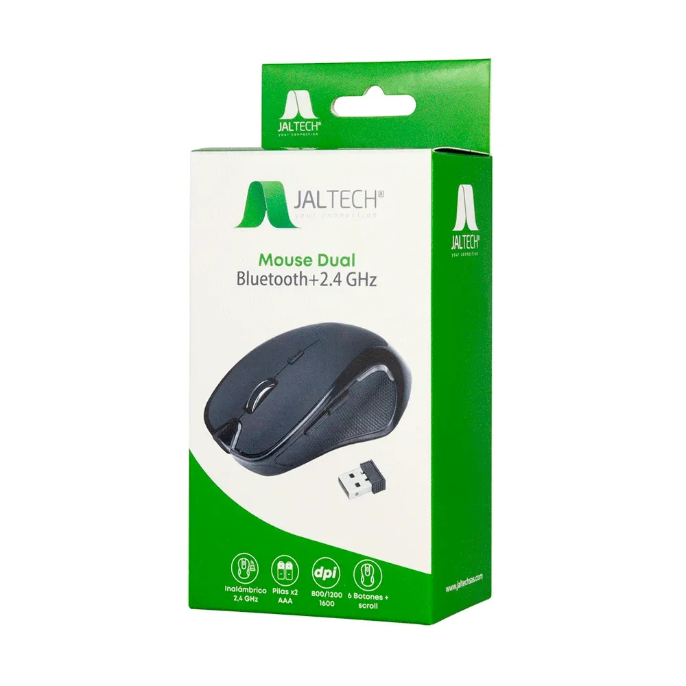 Mouse Inalambrico Dual Bluetooth + 2.4ghz Jaltech