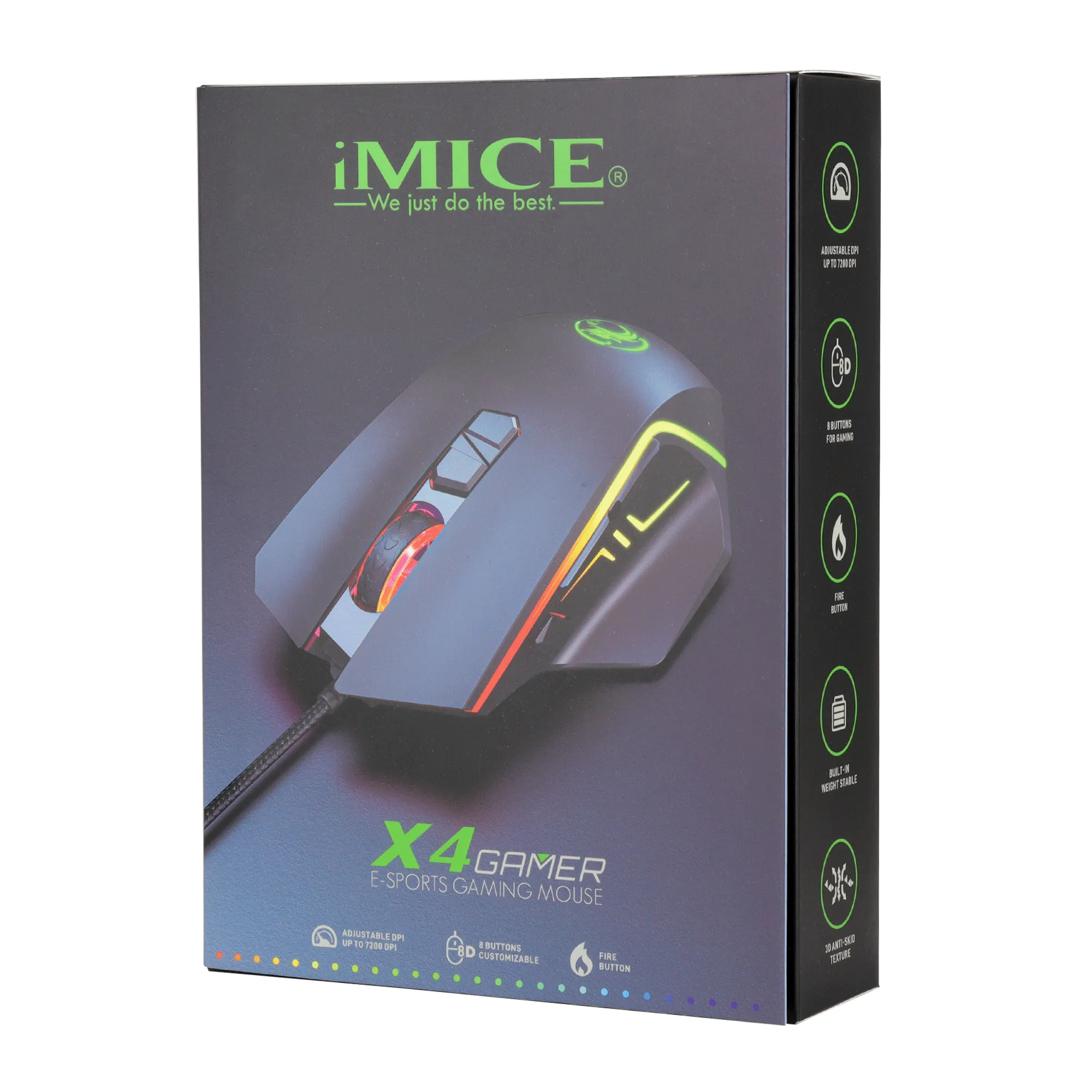 Mouse Usb Gamer 8d E Sports X4