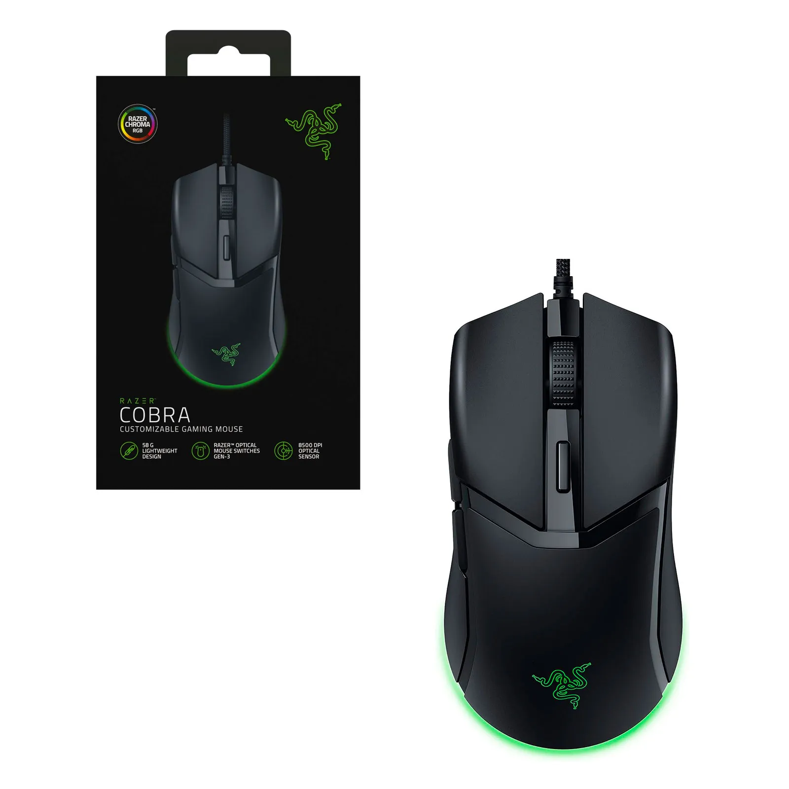 Mouse Gamer Razer Cobra Lightweight Wired