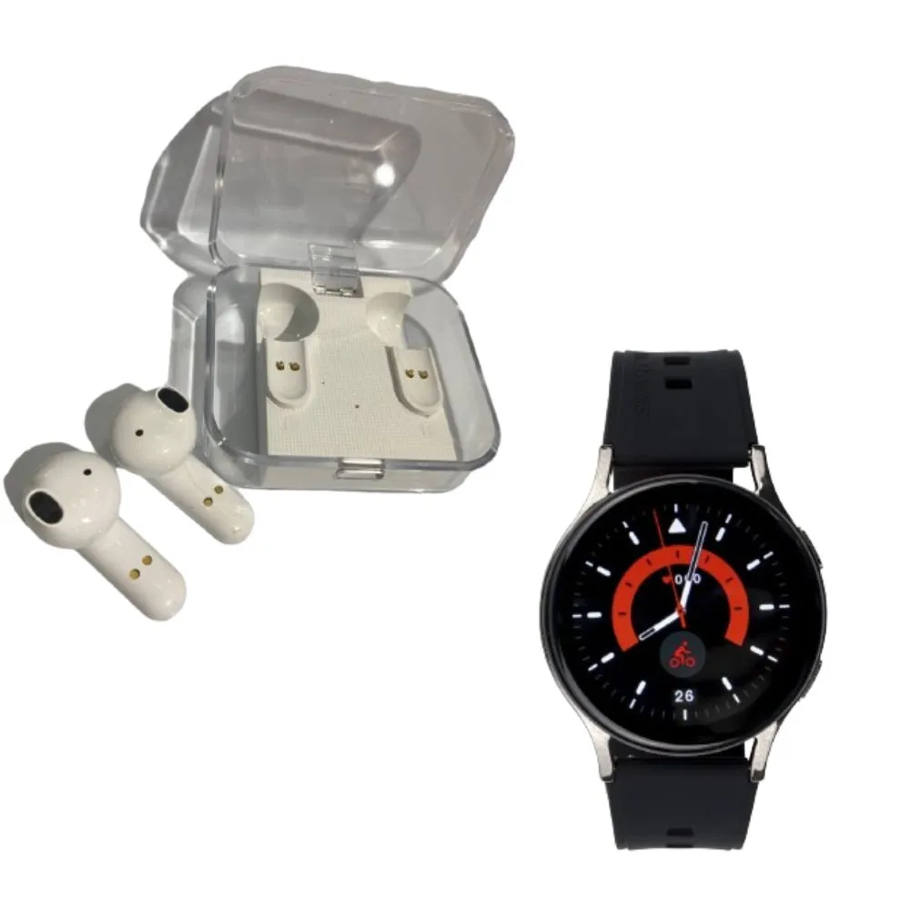 Combo Smartwatch Gt3 Jaltech+ Audifono Bluetooth Wesdar Tws198 Blanco