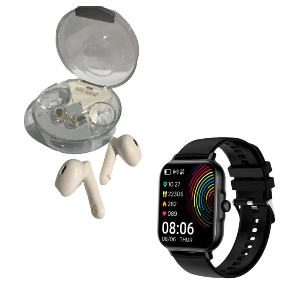 Combo Smartwatch H15 Plus+ Audifonos Bluetooth Wesdar Tws186