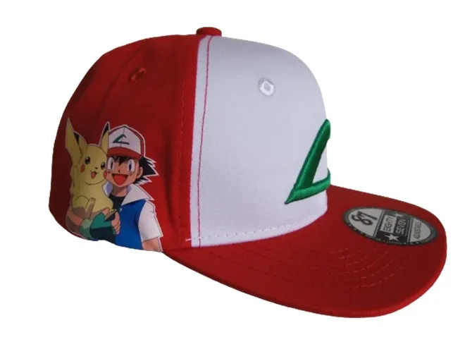 Gorra Junior Pokemon Ash CALZADO GUERREROS GR-015  Rojo x Blanco