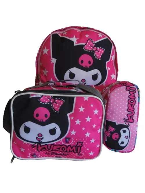 Morral Escolar Sublimado en KIT CALZADO GUERREROS LG-028 Kuromi