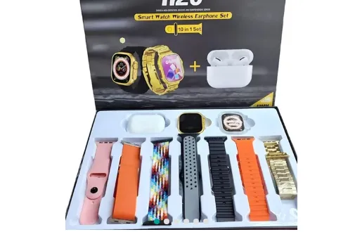 Combo Golden Edition Smart Watch 8Ultra+ Audífonos + 7 pulsos