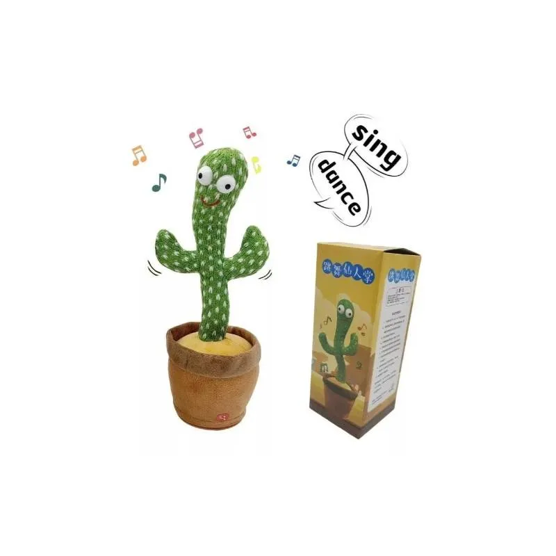 Cactus Bailarin Imita Voz Musical Bailarin Juguete Felpa