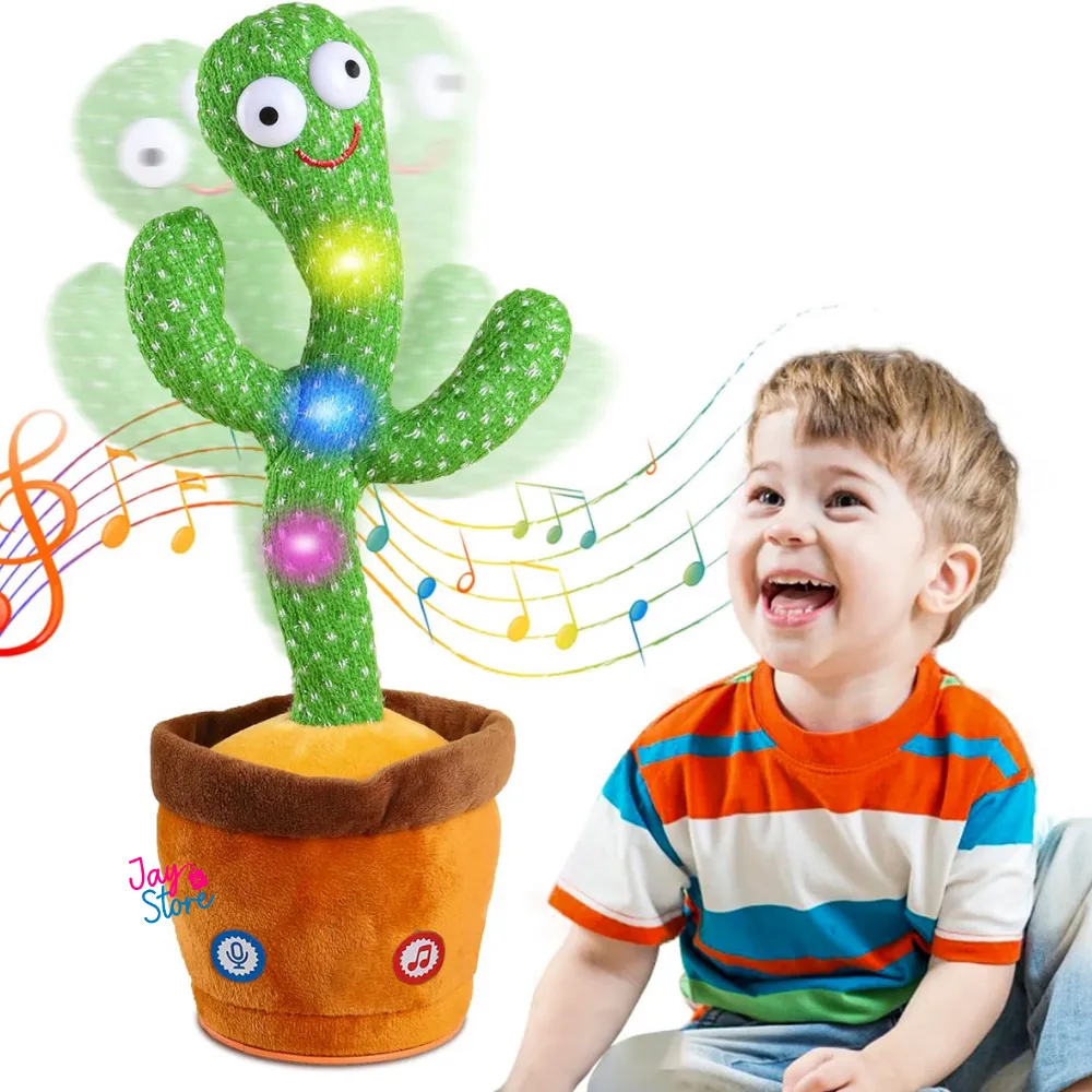 Cactus Bailarín Con Luces Imita Voz Sonidos Música Juguete