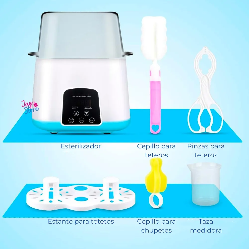 Esterilizador Eléctrico Para Teteros Vapor Calentador Leche