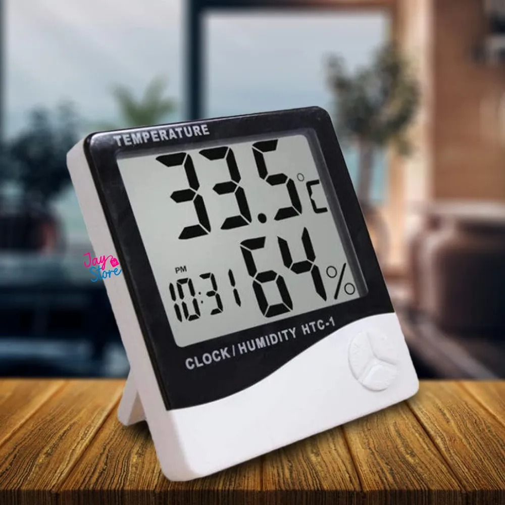 Reloj Termohigrómetro Digital Medidor Temperatura Humedad