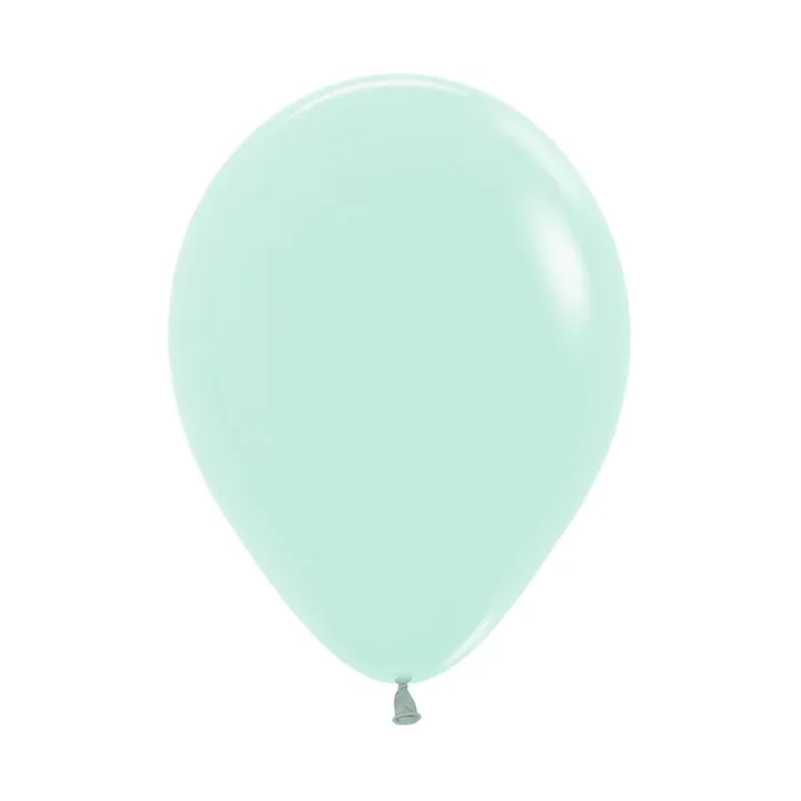 Globo Latex Redondo Pastel Mate Verde R-9 * 50und Sempertex