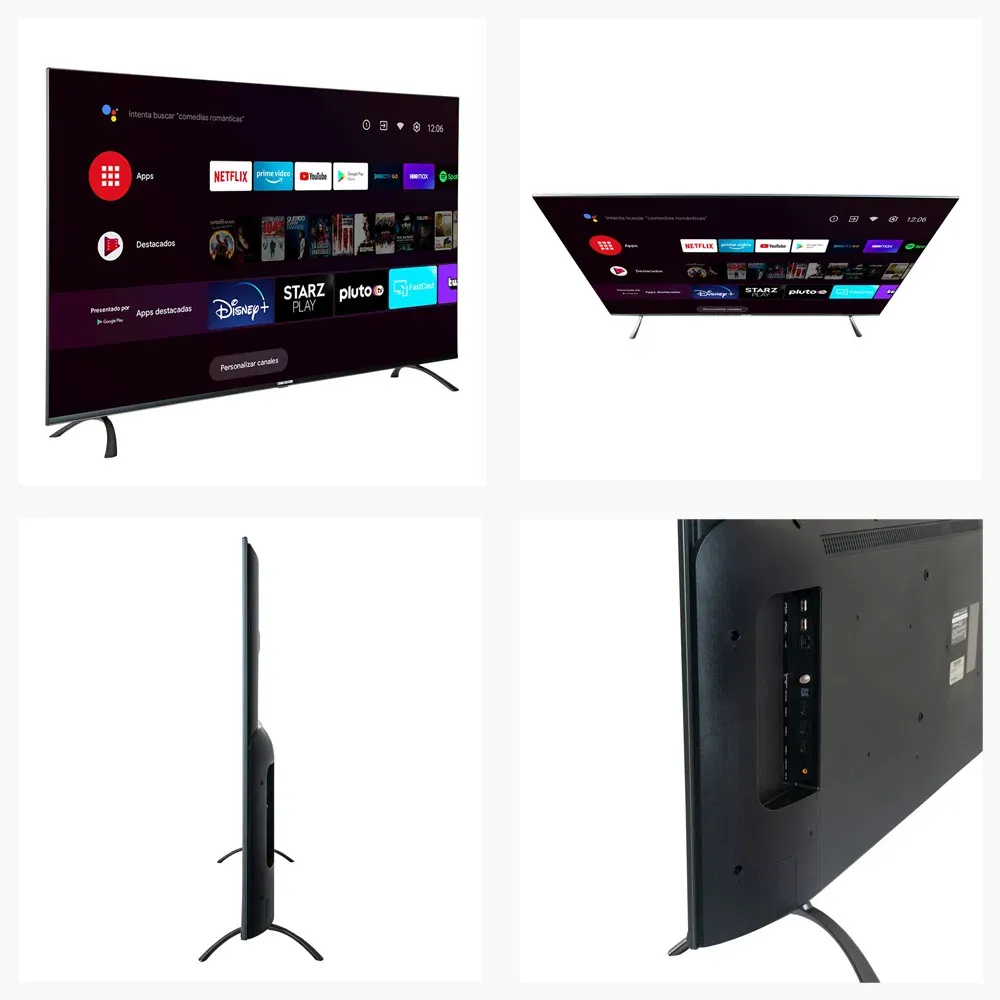 Televisor 58 Pulgadas Challenger Android TV UHD Smart TV Bluetooth - Netflix - UHD 58LO70 ANDROID T2