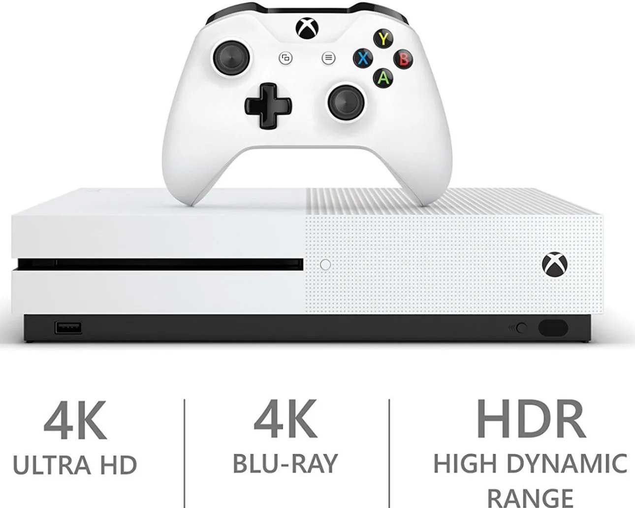 Xbox One S 1 tera + 2Control +Garantia 6 meses +4K+Usada