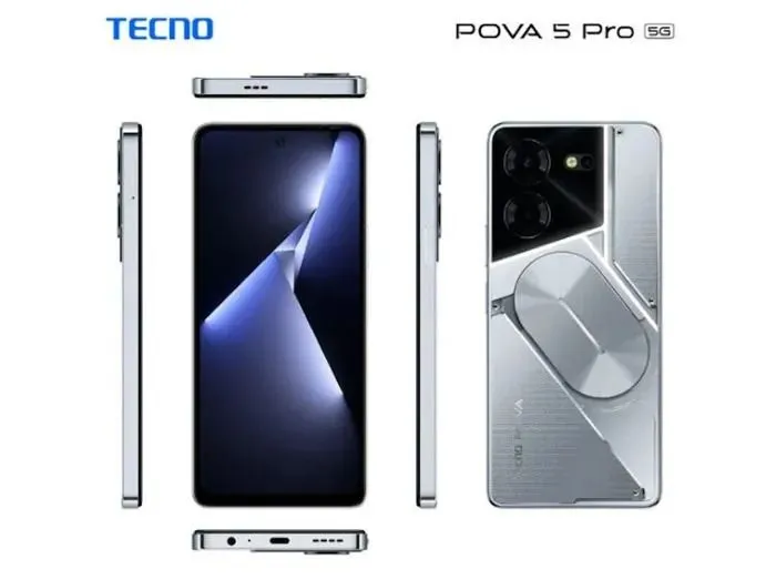 Celular Tecno Pova 5 PRO  5G 16 Ram 256Gb +Audifonos Silver 