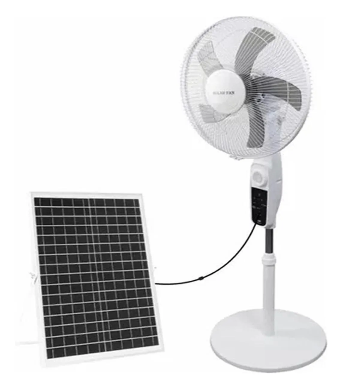 Ventilador Recargable con Panel Solar