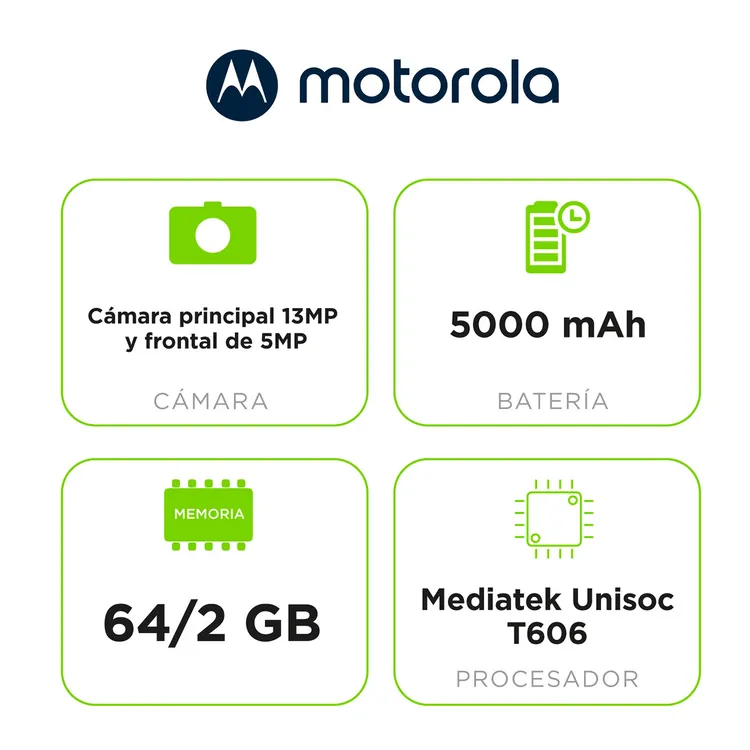 Celular MOTOROLA E13 64GB Blanco