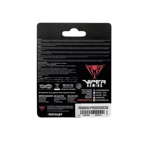 Memoria Ram Para Portatil DDR4 16GB 32000MHZ  Patriot VIPER