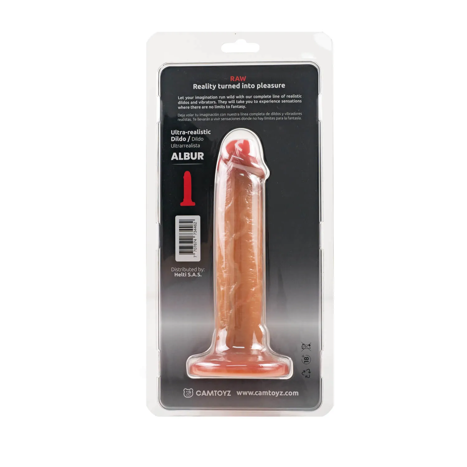 Dildo Ultra Realista Albur Camtoyz 20 cm