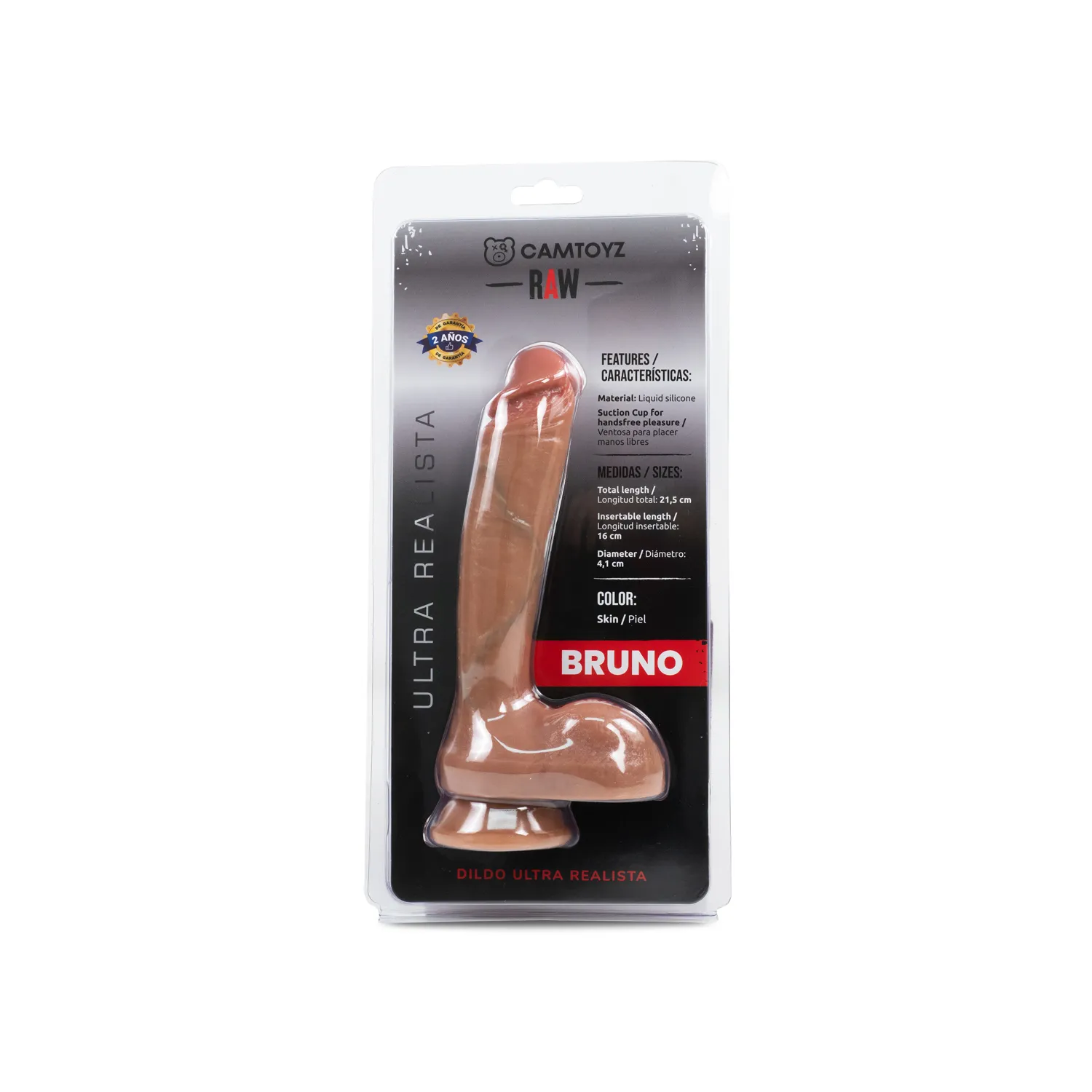 Dildo Ultra Realista Bruno 17 cm