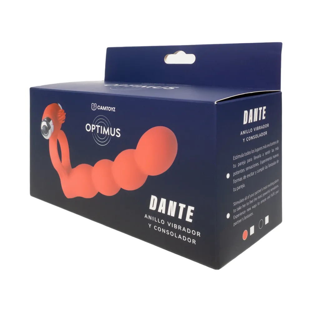 Anillo Vibrador y Consolador Dante Optimus